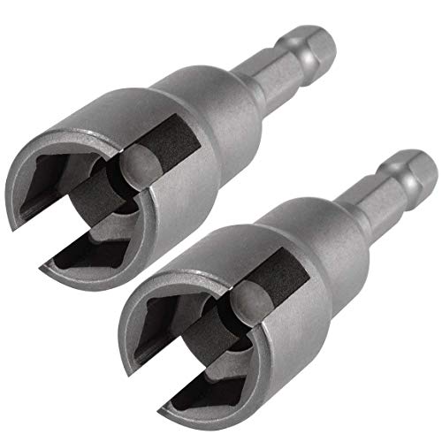 PAGOW 2pcs Power Wing Nut Driver Set, Wing Nut Drill Bit Socket Wrench