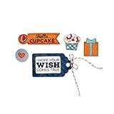 Sizzix Framelits Birthday Sentiments 8 Die Set with Stamps by Lori Whitlock