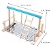 POPETPOP Bird Play Stand – Parrot Playground Wood Bird Playpen, Parrot Playstand Bird Playground Perch Gym Ladder with Toys Exercise Playthumb 3