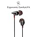 G-Cord In-Ear Heavy Bass Ceramic Earphones Stereo Sound Earbuds Noise Isolating Headphones for All iPhones Samsung Mobiles Tablets MP3 Players and More (Grey)