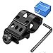 Modkin LED Flashlight Offset Ring Side Gun Mount for Flashlight/Laser with Quick Release - Black