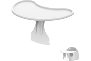 POANES Tray Accessory Compatible with Bumbo Floor Seat | for Feeding and Playing | Surface Easy to Clean Tray Attachment | Easily to Install to Bumbo Baby Seat | White