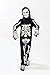 Monika Fashion world Skeleton Costume For Boys Kids Light up Halloween Size M (5-7) L (6-9)