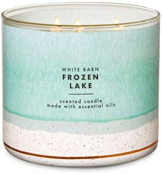Amazon Com Frozen Lake 3 Wick Candle New White Barn Home Improvement