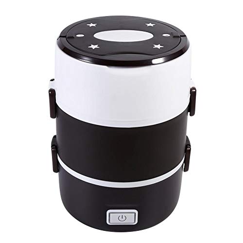 Heating Lunch Box, 3 Tier Electric Food Heating Box Heated Heating Lunch Box Set Food Warmer Container Bento Portable 220V Electric Heating Lunch Box