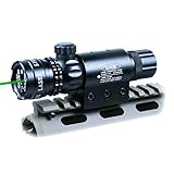 WNOSH Super Power Tactical Variable Waterproof lluminated Reticle Green Sight Mil Dot Scope, Sight Dot Sighter with Mounts for Sniper Military Pistol Handgun Air Gun Rifle Include Battery Charger
