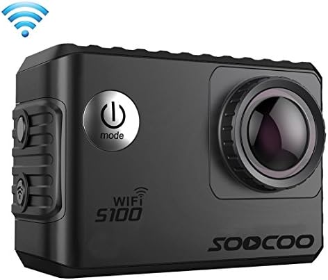 Sport Cameras, SOOCOO S100 2.0 inch Screen 4K 170 Degrees Wide Angle WiFi Sport Action Camera Camcorder with Waterproof Housing Case, Support 64GB Micro SD Card & Diving Mode & Voice Prompt & Anti-shake & HDMI Output