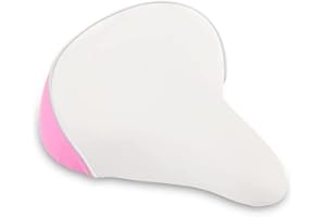 EIRONA Wide Kids Bike Seat for Girls Bike, Purple & Pink