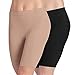 Jockey Ladies' Skimmies Slip Short Smooth Lightweight Mid-Length, 2 Pack