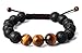 Bella.Vida Balance Mens Handmade Natural Ti'gers Eye Lava Stone Healing Energy Chakra Beads Yoga Mala Meditation Braided Ajustable Bracelet