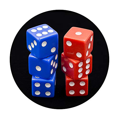 image for ialnai 50 Pack Translucent & Solid 6-Sided Game Dice 5 Sets of Vintage