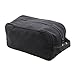 Batman Superman with Round Wings Canvas Shower Kit Travel Toiletry Bag Case in Black & White