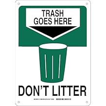 Amazon.com: don't litter sign