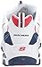 Skechers Women's D'Lites Sneaker, White Navy red, 6 M US