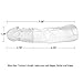 JIUAI Condom Extender, James Crystal Soft Silicone Penis Extender Enlarger Sleeve Condom Sexual Delay Ejaculation Toy for Men (Lengthen 70MM) (Clear)