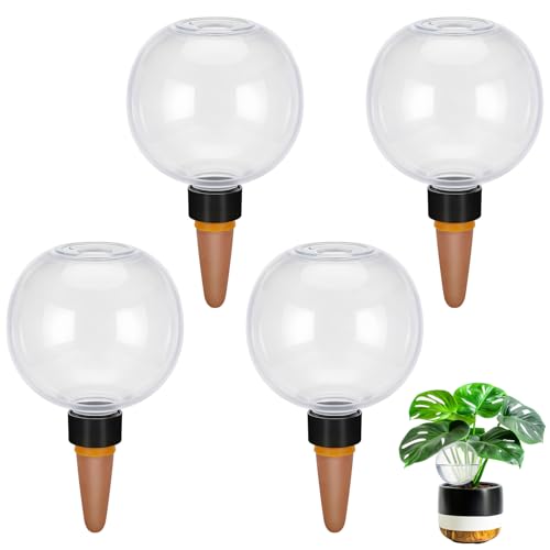 Yimomoyi 4 x 500ml Automatic Watering Balls for Indoor Plants, Balcony Plants and Flowers