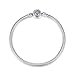 Glamulet® 925 Sterling Silver Snake Bracelet Snap Clasp Fits Pandora Charms Beads Ideal Gift