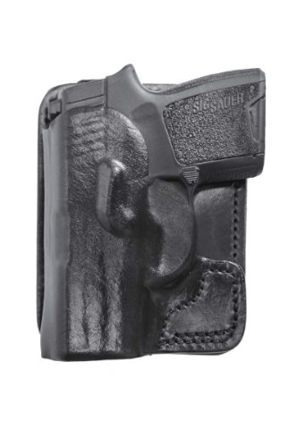 Rear Pocket Leather Holster (Black), Right Hand, Beretta Nano