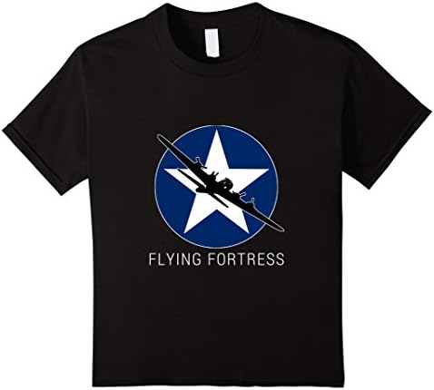 B-17 Flying Fortress T-Shirt - Kids 12 - Black