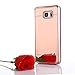 TabPow Galaxy Note 5 Case, Improved Mirror Reflection, Scratch-Resistant Bling Luxury Slim TPU PC Case Cover For Samsung Galaxy Note 5 - Rose Gold