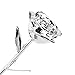 ZJchao Silver Gold Rose Gifts for Women Mother's Day Long Stem Dipped 24k Gold Rose in Gift Box Best Valentine's (Silver)