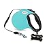 Bennies World Tangle-Free, 16 ft Retractable Dog Leash, Heavy-Duty Reflective Nylon Lead with Anti-Slip Handle, Break & Lock Button, Waste Dispenser and Bags Included