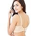 Mamaway Second Skin Seamless Maternity & Nursing Sleep Bra, Postnantal Wirefree Bralette Underwear for Breastfeeding Clip Down with Support During Postpartum & Pregnancy (Nude, Medium)