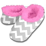Snoozies Cool Geometric Fleece Lined Womens Footies