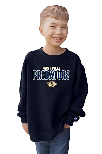 Blue 84 Nashville Predators NHL Officially Licensed Youth Crewneck Sweatshirt V…