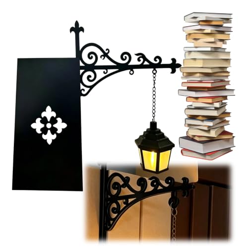 Generic Luzes de prateleira de leitura impressas em 3D, brilho quente e fácil de colocar, luz de prateleira em miniatura, design de fantasia e versátil para amantes de livros
