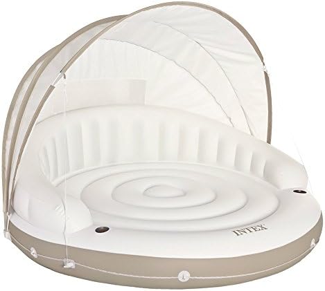 Intex Canopy Island Inflatable Lounge, 78" X 59" 3 Pack