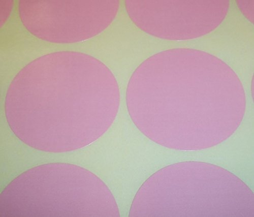 Audioprint Ltd. Pack of 200 Round Stock Control Colour Code Dots Blank Stickers Sticky Labels Light Pink 25mm