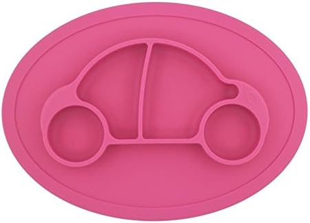 Mini Mat Baby One-piece Silicone Placemat Highchair Feeding Tray High Suction Car Placemat Non Slip for Kitchen Dining Table, Dishwasher, Microwave Safe, FDA Approved BPA Free