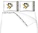 Pittsburgh Penguins Bedding - NHL Sidelines Comforter and Sheet Set Combo - Full
