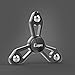 EZOON Tri Fidget Spinner Metal Finger Toys, Aluminum Hand Spinner Replaceable Bearing Max 4 Mins Spinning Time EDC ADHD Focus Toy for Kids Adults