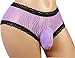aishani SISSY pouch panties men's silky lace bikini girlie briefs underwear sexy for men (M, purple)
