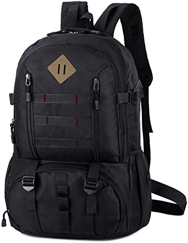 CoolLifes Army Assault Pack Molle Bug Out Bag Large Military Tactical Backpack 3 Day Rucksack Laptop Daypack Bag for Hunting Hiking Camping Sport Bags 50L Black