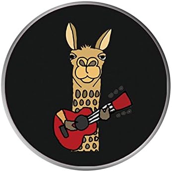 Stylish Phone Holder and Mounts,Expanding Stand and Grip Pop Mount Socket for Smartphones&Tablets-Pop Donut - Cool Funky Llama Playing Guitar Art