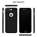Besiva for iPhone 8 Plus Case, iPhone 7 Plus Case Ultra Thin & Light Slim Cover Case Flexible Anti-Scratch Protective Case for Apple iPhone 7 Plus, iPhone 8 Plus, Black