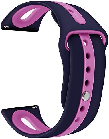 Cyhulu for Samsung Gear S3 / Galaxy Watch 46mm Band, 22mm Silicone Rubber Watch Band Quick Release Strap Sports Bracelet for Samsung Gear S3 Classic Frontier,Gear 2 R380/R381 (H, One size)