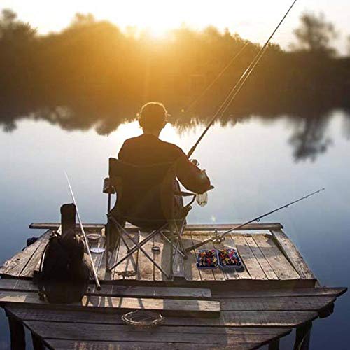 Centishop 32PCS Artificial Fishing Lure Set,Fly Fishing Lure Set Artificial Insect Bait Trout Fly Fishing Hooks Tackle with Case Box