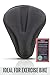 Most Comfortable Exercise Bike Seat Cushion Cover - (11 inches x 7 inches) Premium Quality Bicycle Saddle Pad with Soft Gel for Women and Men - Great for Indoor Cycling Class and Stationary Bikes