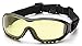Pyramex V3G Safety Goggles, Black Strap/Temples/Amber Anti-Fog Lens