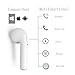 Bluetooth Earbuds White Wireless Headset by Hi Power Tech Earpiece Earphone with Noise Canceling for iPhone 6/6s/6s Plus/7/7 Plus/X, Android, Samsung, Galaxy (Single Right Ear)