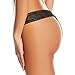 Calvin Klein Women's Underwear Bare Lace Thong Panty, Black, Small