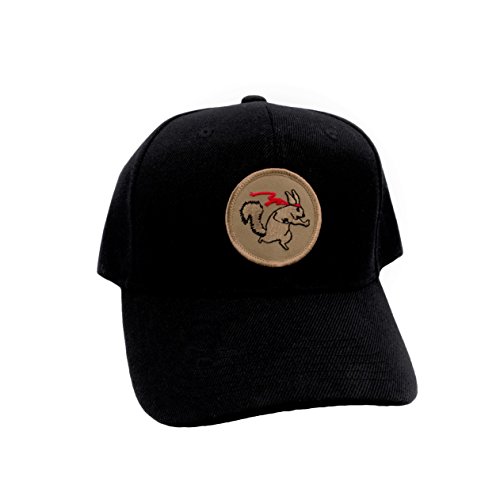 Ninja Squirrel Hat! Adjustable-Back Ball Cap with Embroidered Ninja Squirrel