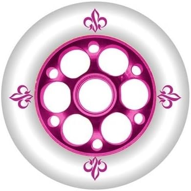 TCOshop.com Yak Scooter Wheel Metal Fleur Spoke Core 100mm White/Purple CORE