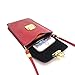 Small Travel Phone Purse Matte PU Leather Mini Crossbody Single Shoulder Bag Cellphone Pouch Wallet Case for iPhone X max 8 7 6 / Plus
