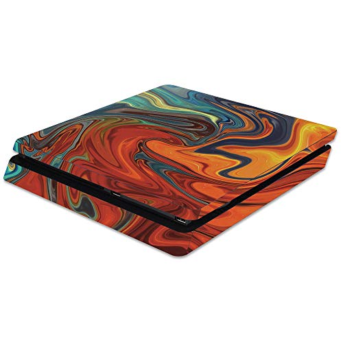 MightySkins Skin Compatible with Sony PS4 Slim Console - Lava Water | Protectiv…