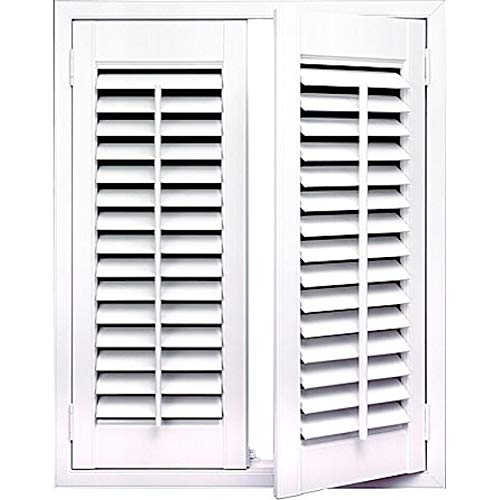 Overstock White 2 1/4 inch Slat Plantation Shutter (35-inch Wide) 72 Inches 35 X 72